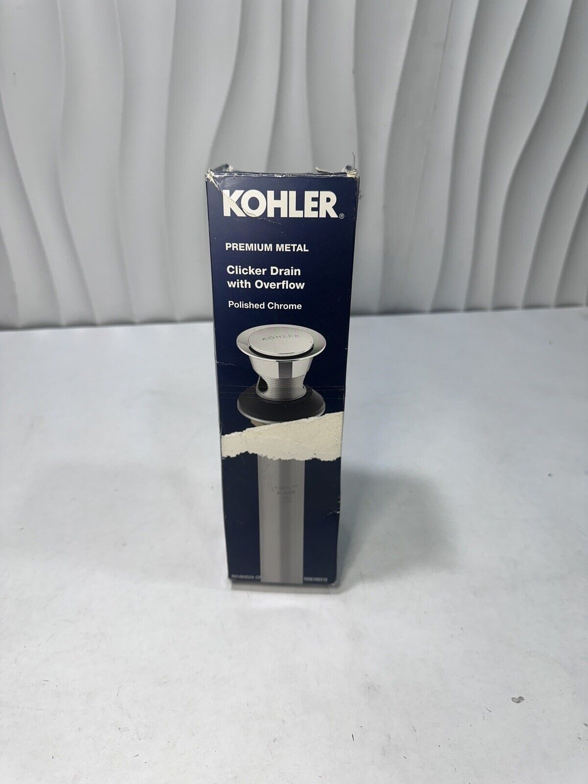 KOHLER Premium Clicker Drain with Overflow in Polished Chrome K-RH1464524-CP