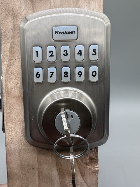 Kwikset Powerbolt 250 Satin Nickel Touchpad Deadbolt Door Lock | Fast Shipping