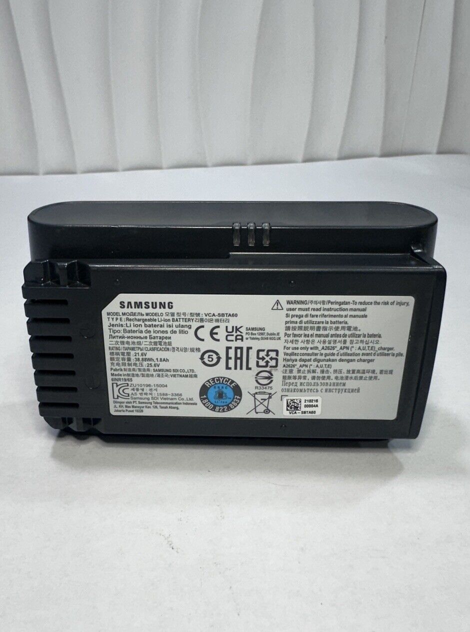 GENUINE Samsung Jet 60 Cordless Vacuum Li-ion Battery Replacement VCA-SBTA60