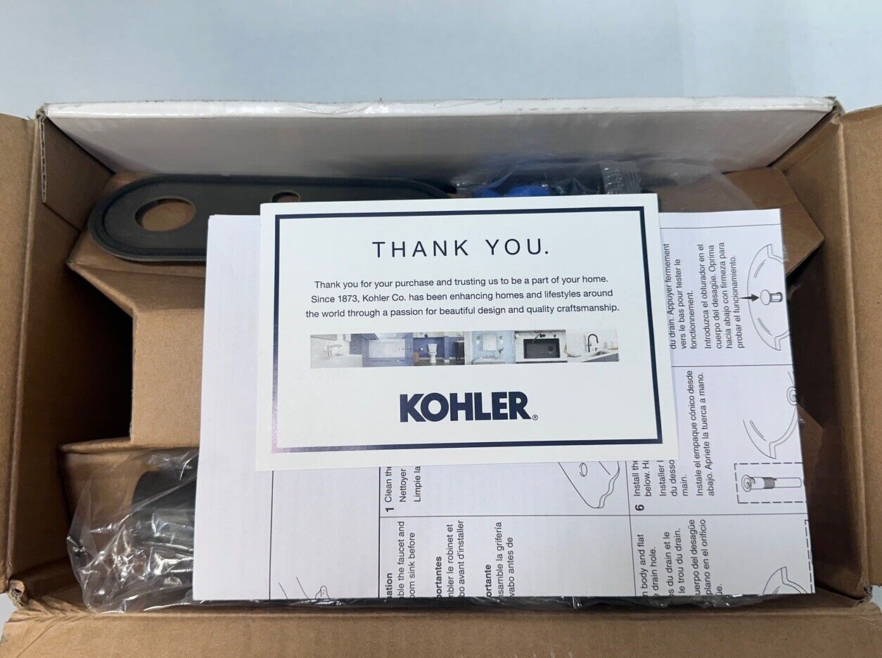 Kohler Lilyfield 4" Centerset Bathroom Sink Faucet - Vibrant Brushed Nickel