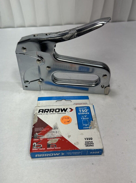 Arrow T50 Pro Heavy Duty Staple Gun And 1/2"  T50 Staples