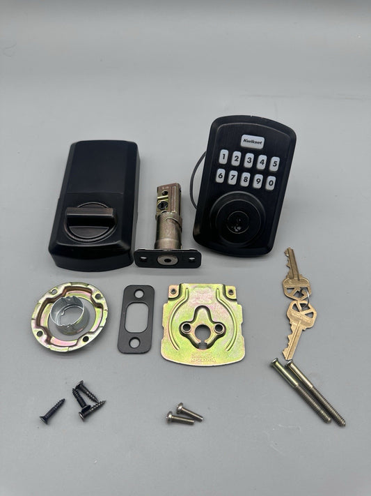 Kwikset Powerbolt 250 Keypad Venetian Bronze Electronic Deadbolt Door Lock